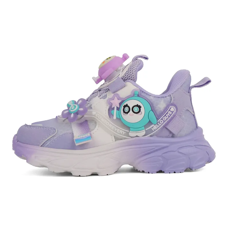 Zapatos deportivos informales para niños con hebilla giratoria de dibujos animados para niña nueva de otoño