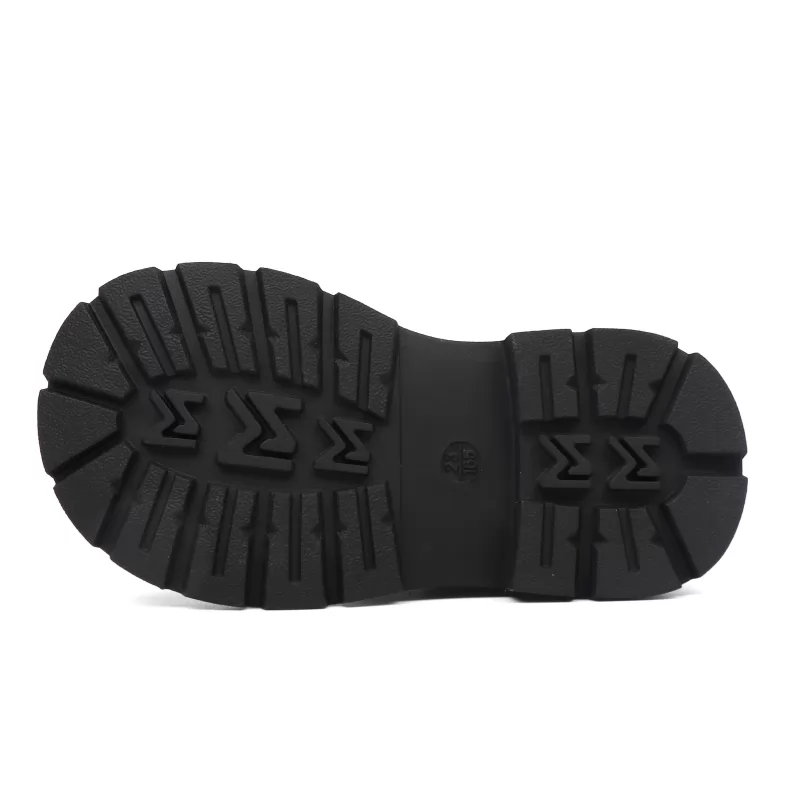 Zapatos de seguridad piel repujada Botas de trabajo suela de goma con costuras antideslizantes para niños