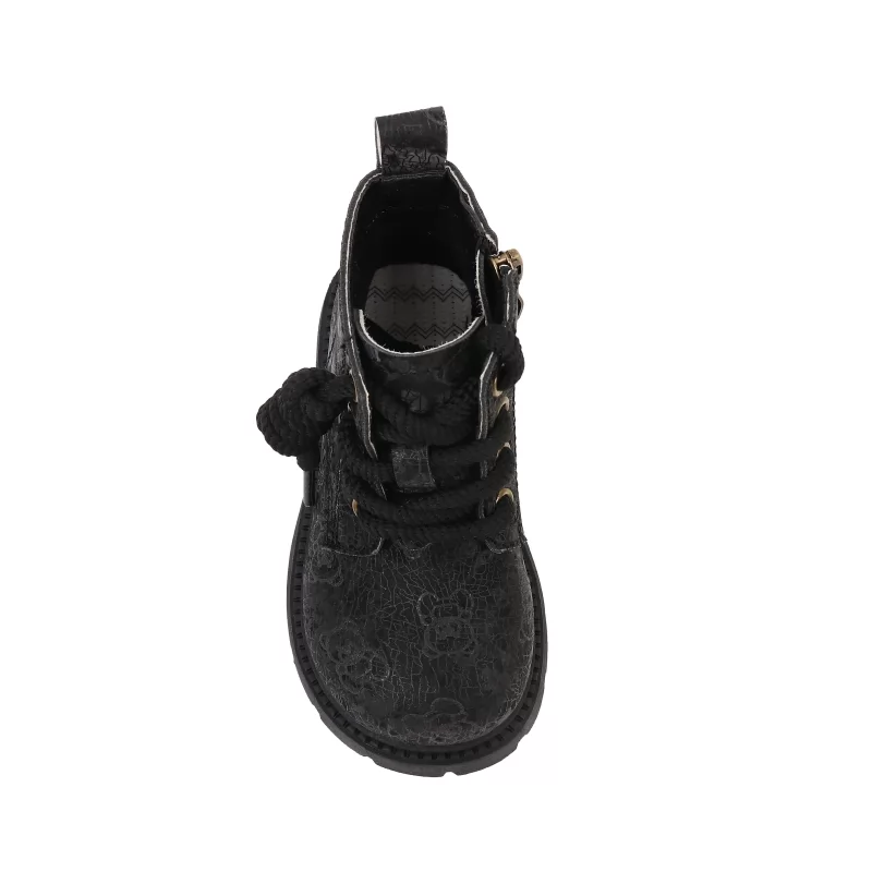 Zapatos de seguridad piel repujada Botas de trabajo suela de goma con costuras antideslizantes para niños