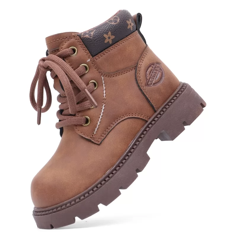 Nuevas botas de nieve antideslizantes duraderas con estampado informal para niños y niñas