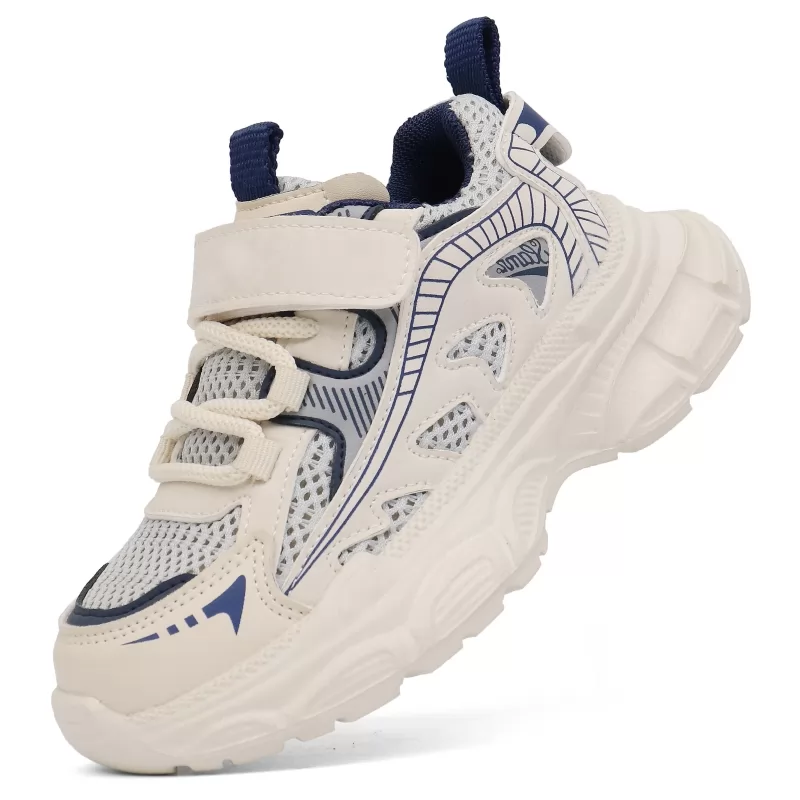 Zapatillas de deporte transpirables de moda, zapatos deportivos ligeros antideslizantes para niños