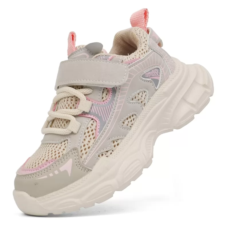 Zapatillas de deporte transpirables de moda, zapatos deportivos ligeros antideslizantes para niños