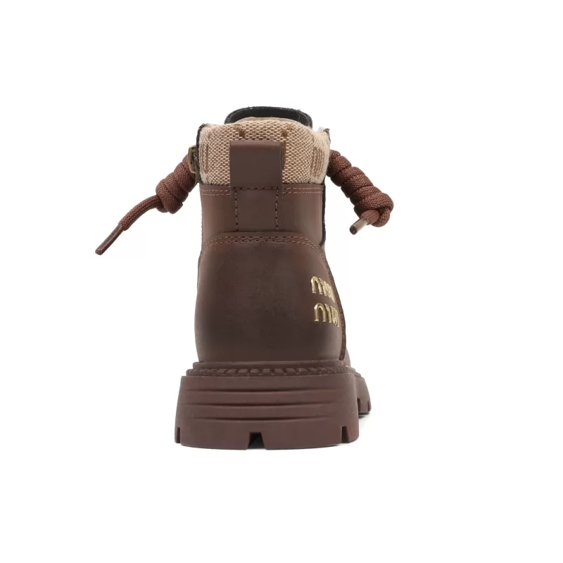 Botas altas con estilo para niñas, botas de invierno informales para exteriores con punta redonda y punta redonda