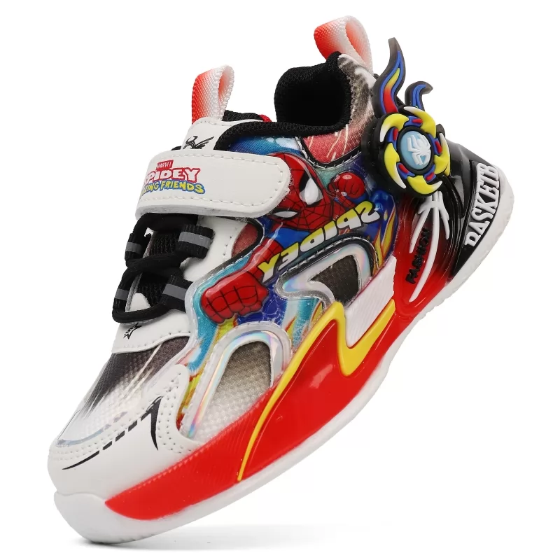 Zapatos deportivos transpirables de malla para niños personalizados a la moda, zapatillas de deporte para bebés y niños