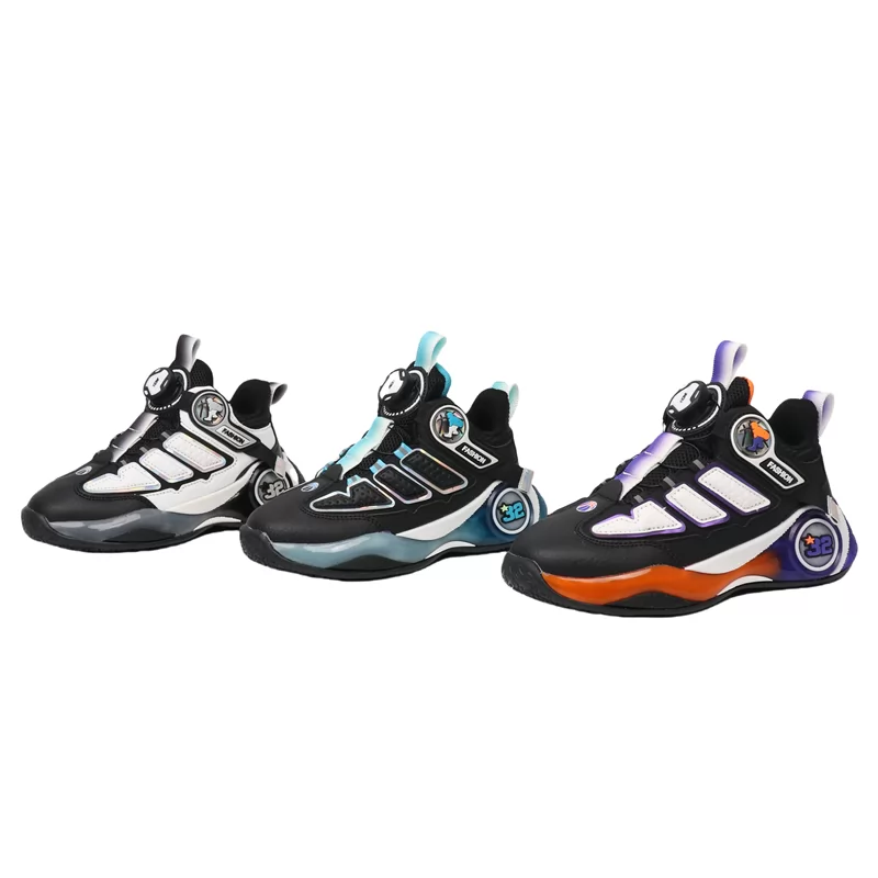 Calzado deportivo para niños al por mayor, zapatos de estilo baloncesto de moda, zapatillas deportivas clásicas de estilo deportivo para exteriores