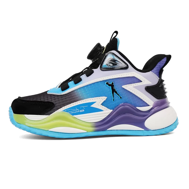 Zapatos deportivos para niños al por mayor de fábrica personalizados, zapatos de estilo baloncesto para niños y niñas, zapatillas de deporte