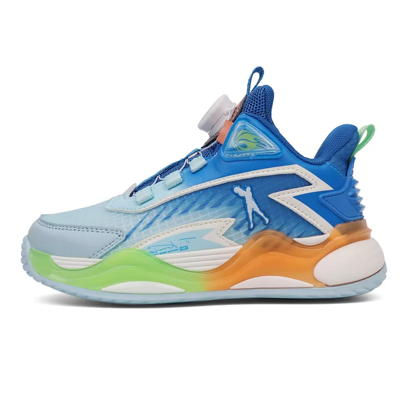 Zapatos deportivos para niños al por mayor de fábrica personalizados, zapatos de estilo baloncesto para niños y niñas, zapatillas de deporte