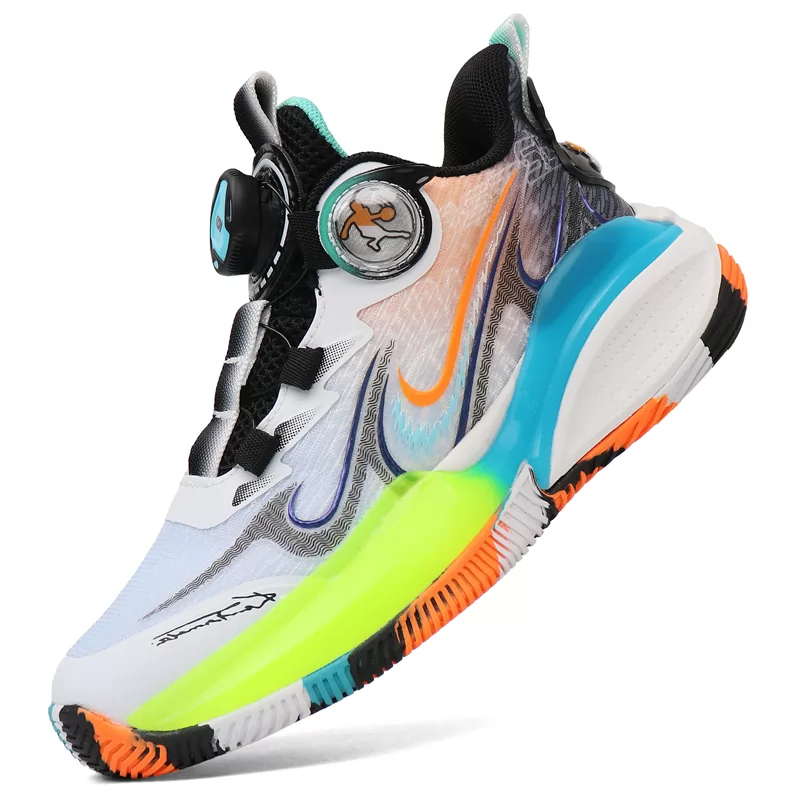 Zapatos deportivos para niños al por mayor Zapatos de estilo baloncesto para niños y niñas Zapatos para correr casuales