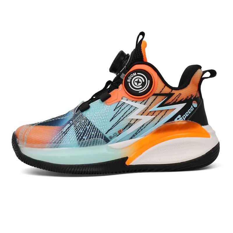 Zapatos deportivos para niños al por mayor de alta calidad, zapatos estilo baloncesto para niños y niñas, zapatos deportivos antideslizantes