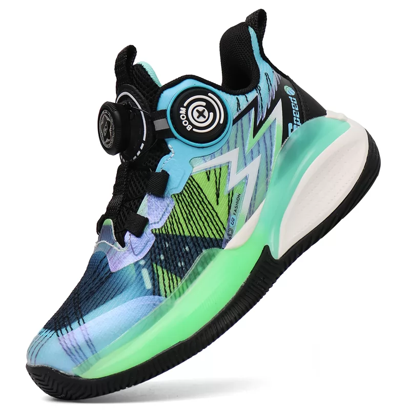 Zapatos deportivos para niños al por mayor de alta calidad, zapatos estilo baloncesto para niños y niñas, zapatos deportivos antideslizantes