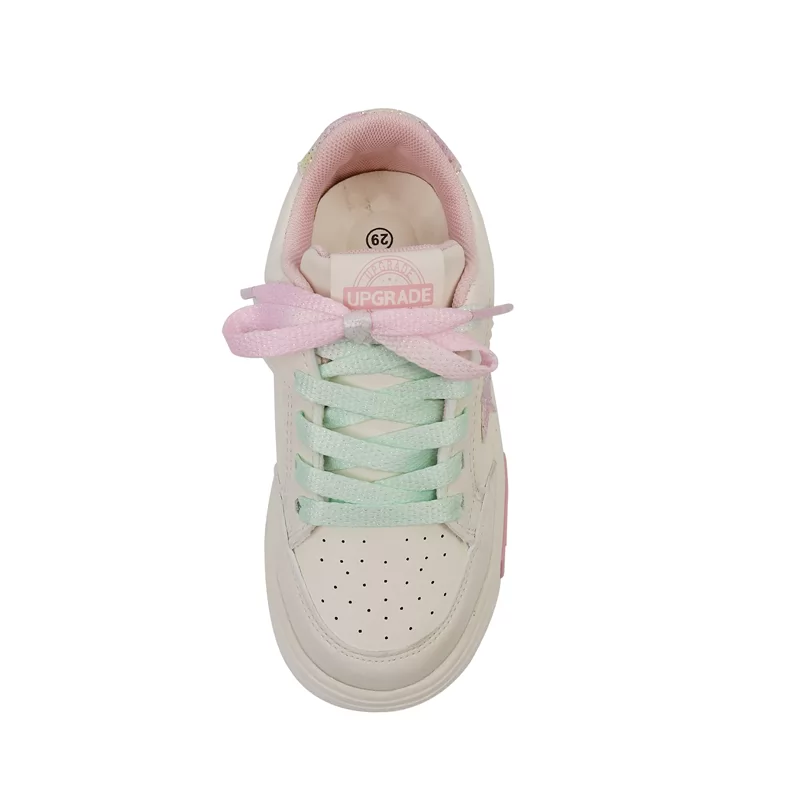 Zapatos informales transpirables de malla de moda de alta calidad, venta al por mayor, zapatillas de deporte informales antideslizantes para niños y niñas