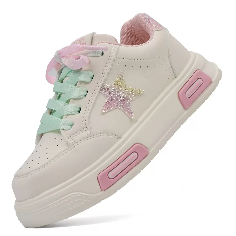 Zapatos informales transpirables de malla de moda de alta calidad, venta al por mayor, zapatillas de deporte informales antideslizantes para niños y niñas