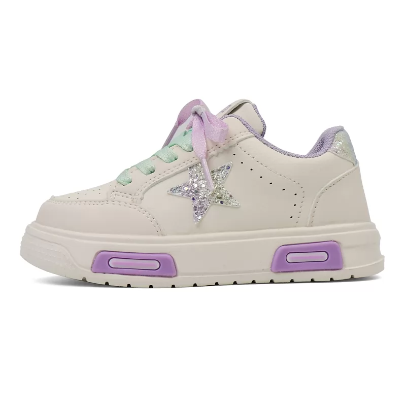 Zapatos informales transpirables de malla de moda de alta calidad, venta al por mayor, zapatillas de deporte informales antideslizantes para niños y niñas