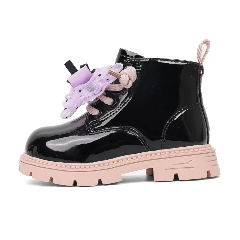 Botas personalizadas al por mayor para niñas, botas de cuero duraderas antideslizantes