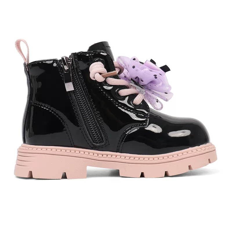 Botas personalizadas al por mayor para niñas, botas de cuero duraderas antideslizantes
