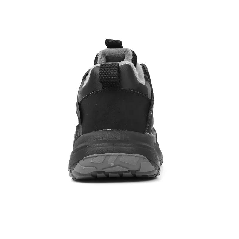 Zapatillas deportivas de alta calidad para niños, venta al por mayor, zapatos de senderismo de montaña de malla negra para niños