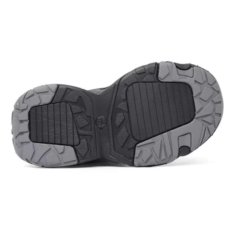 Zapatillas deportivas de alta calidad para niños, venta al por mayor, zapatos de senderismo de montaña de malla negra para niños