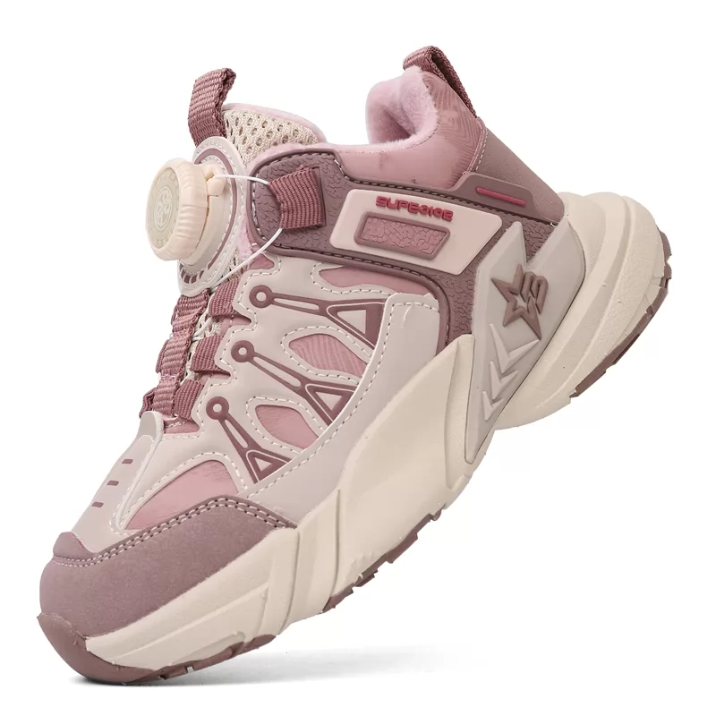 Zapatillas deportivas de alta calidad para niños, venta al por mayor, zapatos de senderismo de montaña de malla negra para niños