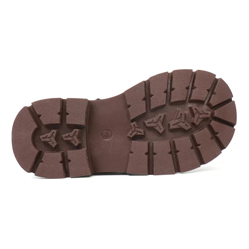 Botas de desierto al por mayor, zapatos de seguridad de cuero para niños, suela de goma, zapatos transpirables con botones para ocio, botas