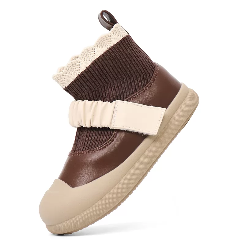 Zapatos casuales personalizados para niños, zapatillas de deporte de cuero transpirable para niño y niña, zapatos casuales antideslizantes cómodos para exteriores para niños