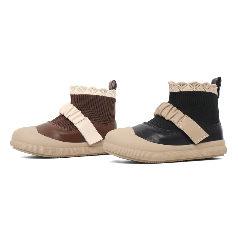 Zapatos casuales personalizados para niños, zapatillas de deporte de cuero transpirable para niño y niña, zapatos casuales antideslizantes cómodos para exteriores para niños