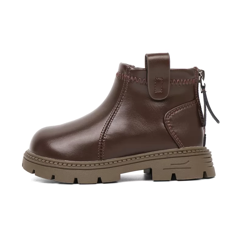 Zapatos casuales de diseñador personalizados para niños, botas antideslizantes de cuero para niñas, botas casuales transpirables para niños al aire libre