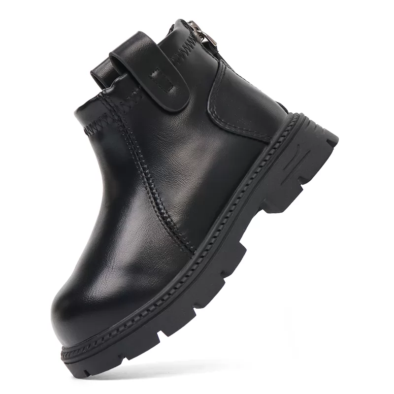 Zapatos casuales de diseñador personalizados para niños, botas antideslizantes de cuero para niñas, botas casuales transpirables para niños al aire libre
