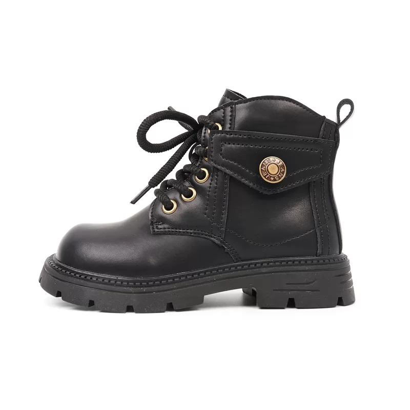 Nuevos zapatos casuales personalizados para niños, botas antideslizantes de cuero para bebés y niños, botas elegantes, botas casuales transpirables para exteriores