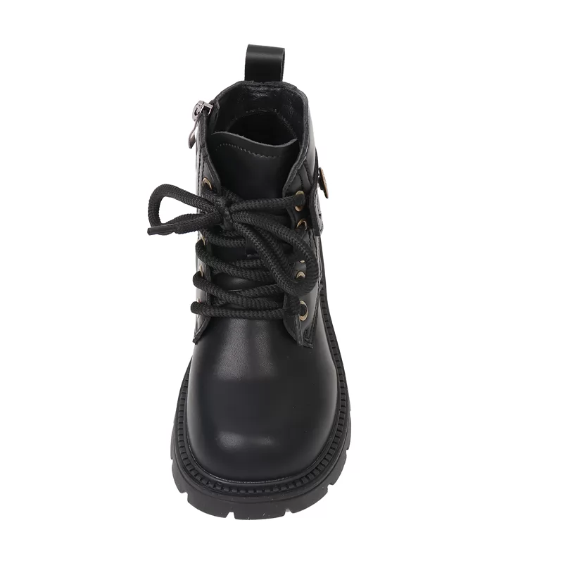 Nuevos zapatos casuales personalizados para niños, botas antideslizantes de cuero para bebés y niños, botas elegantes, botas casuales transpirables para exteriores