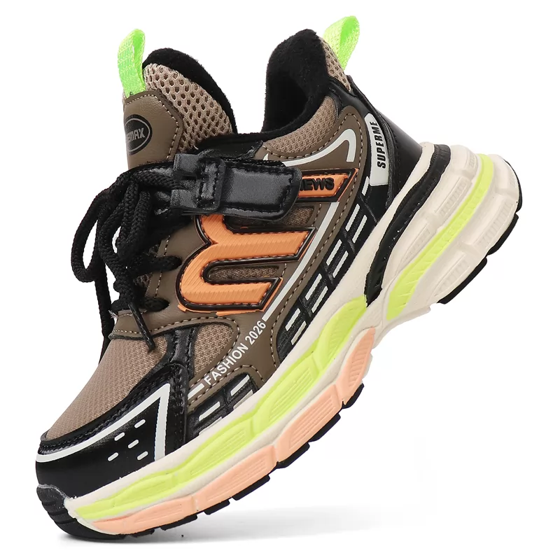 Zapatillas deportivas para niños nuevas de fábrica, moda al por mayor, zapatos deportivos para niños y niñas, calzado deportivo antideslizante para exteriores