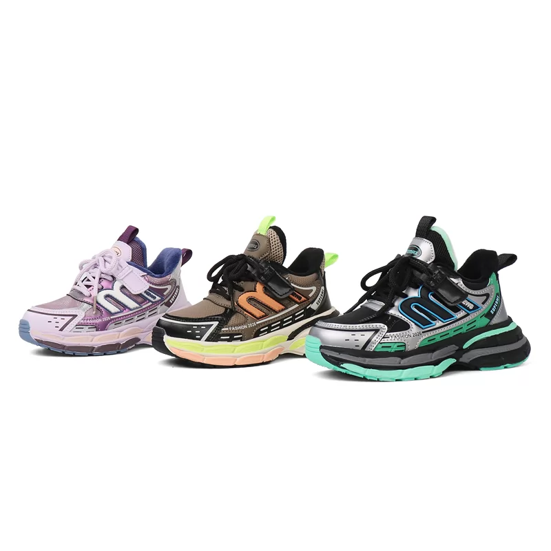 Zapatillas deportivas para niños nuevas de fábrica, moda al por mayor, zapatos deportivos para niños y niñas, calzado deportivo antideslizante para exteriores