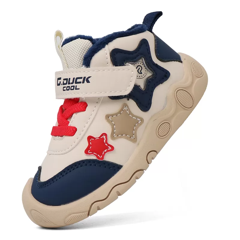 Venta al por mayor de zapatos transpirables informales para niños, zapatillas de deporte personalizadas para caminar al aire libre para bebés, zapatos casuales duraderos para bebés
