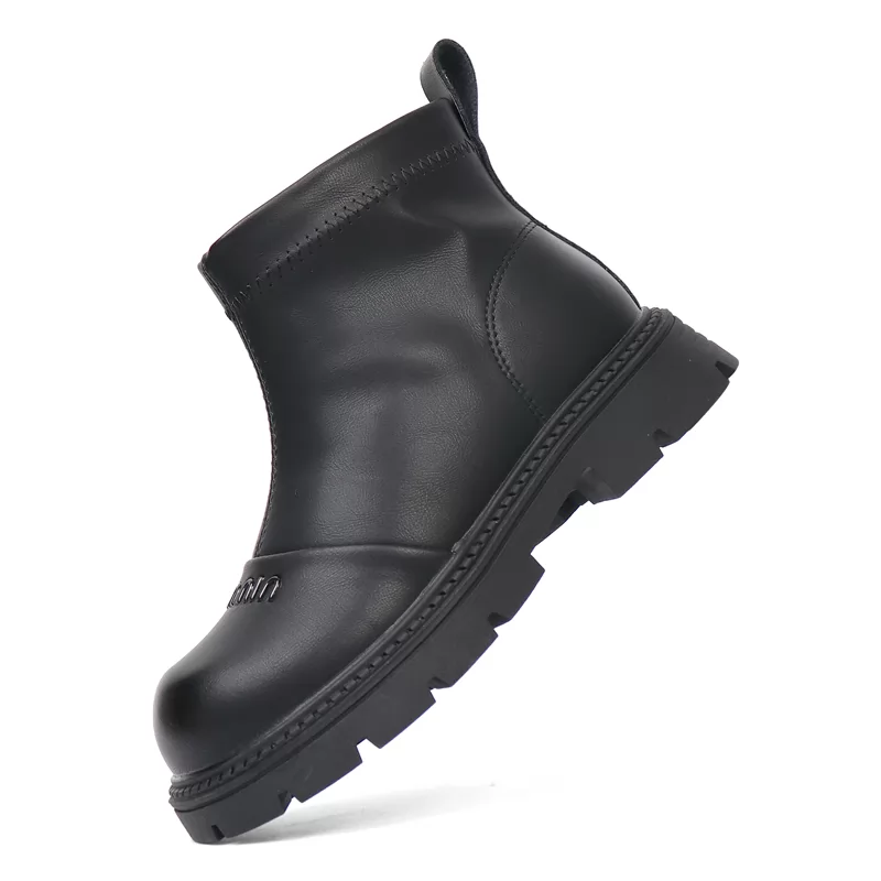 Nuevas botas de invierno con estilo para niños, venta al por mayor, botas de cuero para exteriores para niñas, botas informales antideslizantes de corte alto de calidad para niños