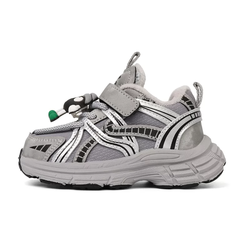 Zapatos de senderismo para niños con cordones rápidos, ligeros, antideslizantes, para exteriores, calzado informal para niños, zapatillas deportivas para niños