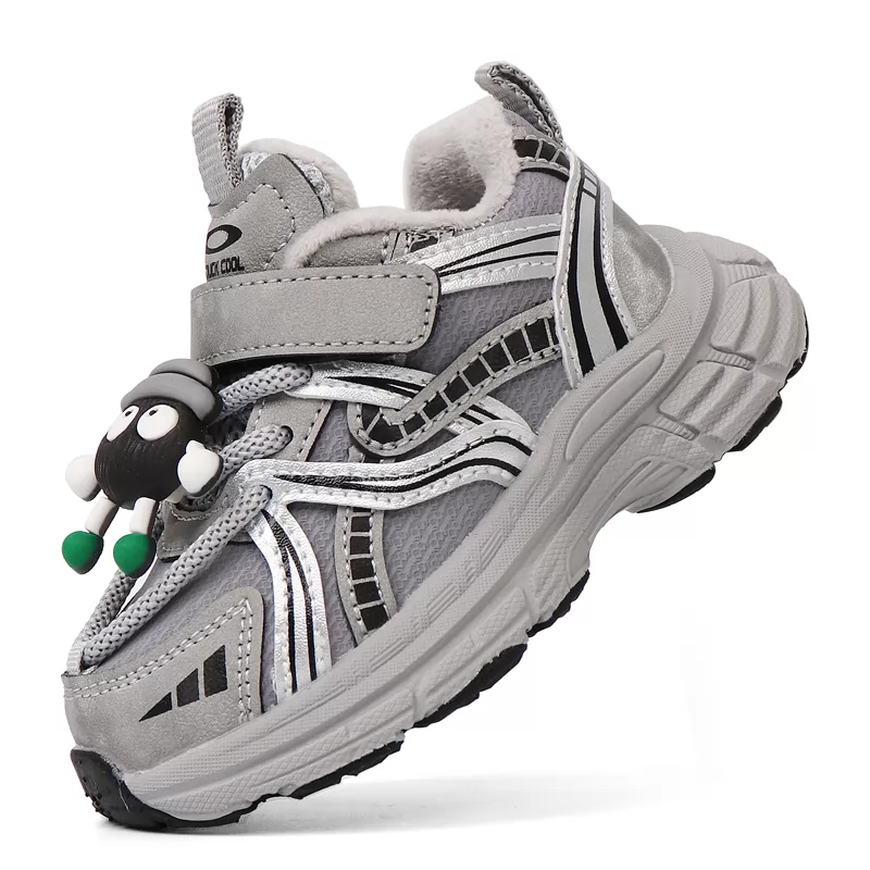 Zapatos de senderismo para niños con cordones rápidos, ligeros, antideslizantes, para exteriores, calzado informal para niños, zapatillas deportivas para niños