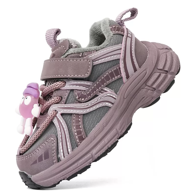 Zapatos de senderismo para niños con cordones rápidos, ligeros, antideslizantes, para exteriores, calzado informal para niños, zapatillas deportivas para niños