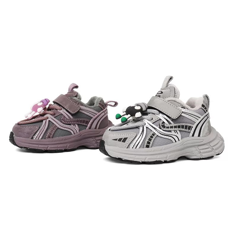 Zapatos de senderismo para niños con cordones rápidos, ligeros, antideslizantes, para exteriores, calzado informal para niños, zapatillas deportivas para niños