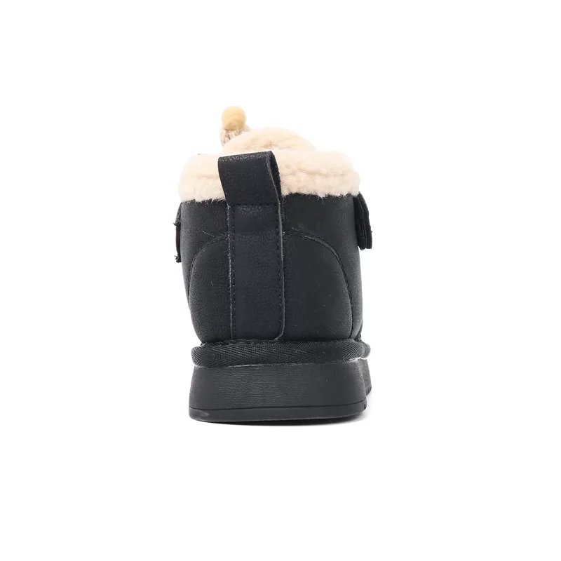 Botas de invierno para niños al por mayor de fábrica, botas de nieve antideslizantes para niños y niñas, botas casuales cálidas para niños con dibujos animados para exteriores