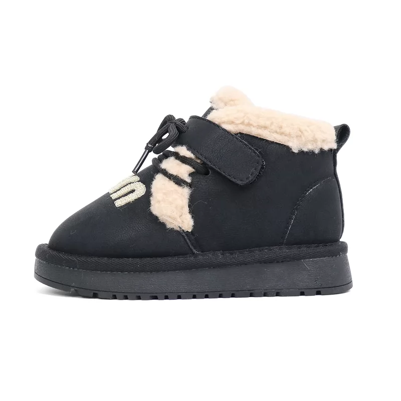 Nueva fábrica, botas de invierno para niños, bonitas botas de nieve antideslizantes con dibujos animados para niños y niñas, botas casuales cálidas para niños al aire libre