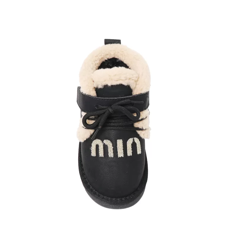 Nueva fábrica, botas de invierno para niños, bonitas botas de nieve antideslizantes con dibujos animados para niños y niñas, botas casuales cálidas para niños al aire libre