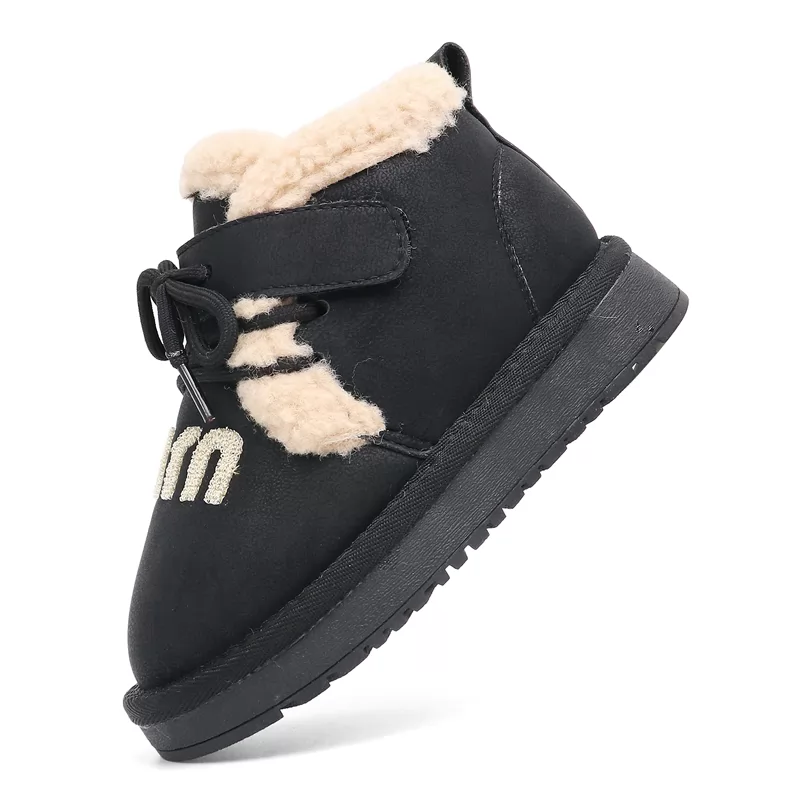 Nueva fábrica, botas de invierno para niños, bonitas botas de nieve antideslizantes con dibujos animados para niños y niñas, botas casuales cálidas para niños al aire libre