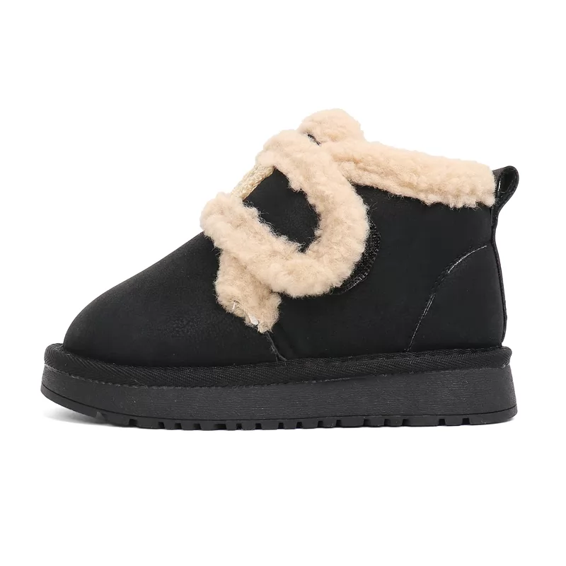 Botas de invierno para niños de nueva fábrica, botas de nieve antideslizantes a la moda para niños y niñas, botas casuales cálidas para niños