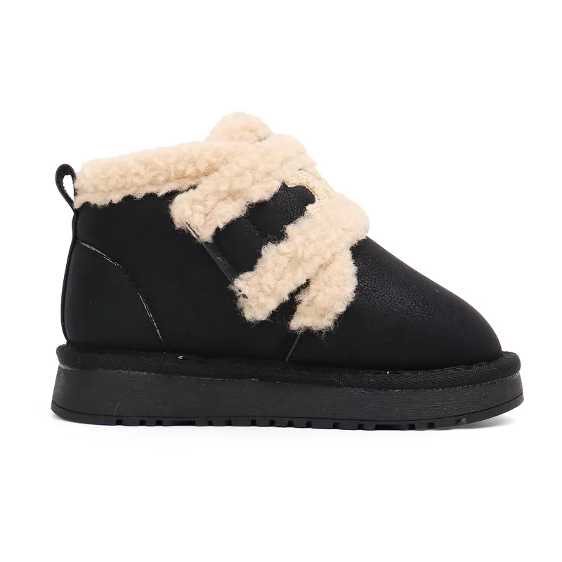 Botas de invierno para niños de nueva fábrica, botas de nieve antideslizantes a la moda para niños y niñas, botas casuales cálidas para niños