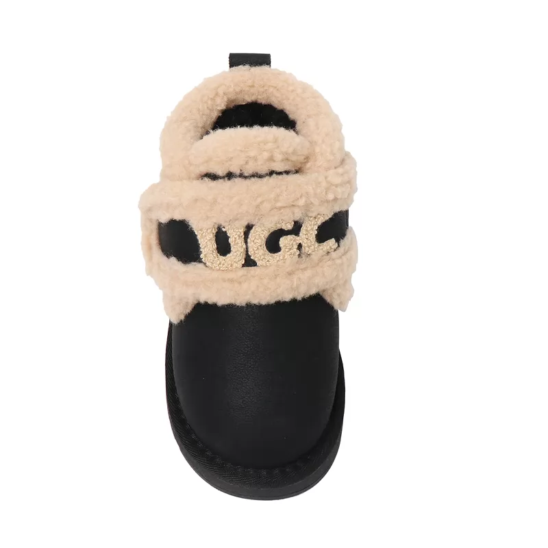 Botas de invierno para niños de nueva fábrica, botas de nieve antideslizantes a la moda para niños y niñas, botas casuales cálidas para niños
