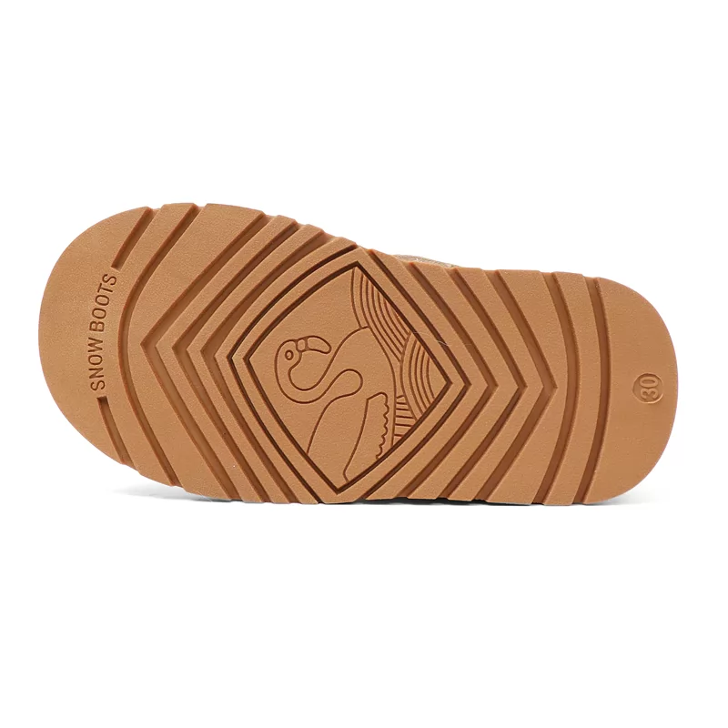 Nuevos lanzamientos Botas de invierno para niños Moda Antideslizante Botas de nieve para niños y niñas Botas elegantes para exteriores cálidas para niños Botas casuales