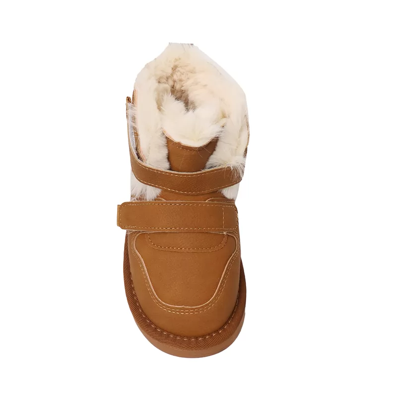 Nuevos lanzamientos Botas de invierno para niños Moda Antideslizante Botas de nieve para niños y niñas Botas elegantes para exteriores cálidas para niños Botas casuales