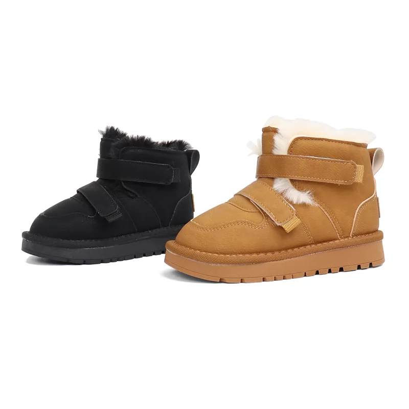 Nuevos lanzamientos Botas de invierno para niños Moda Antideslizante Botas de nieve para niños y niñas Botas elegantes para exteriores cálidas para niños Botas casuales