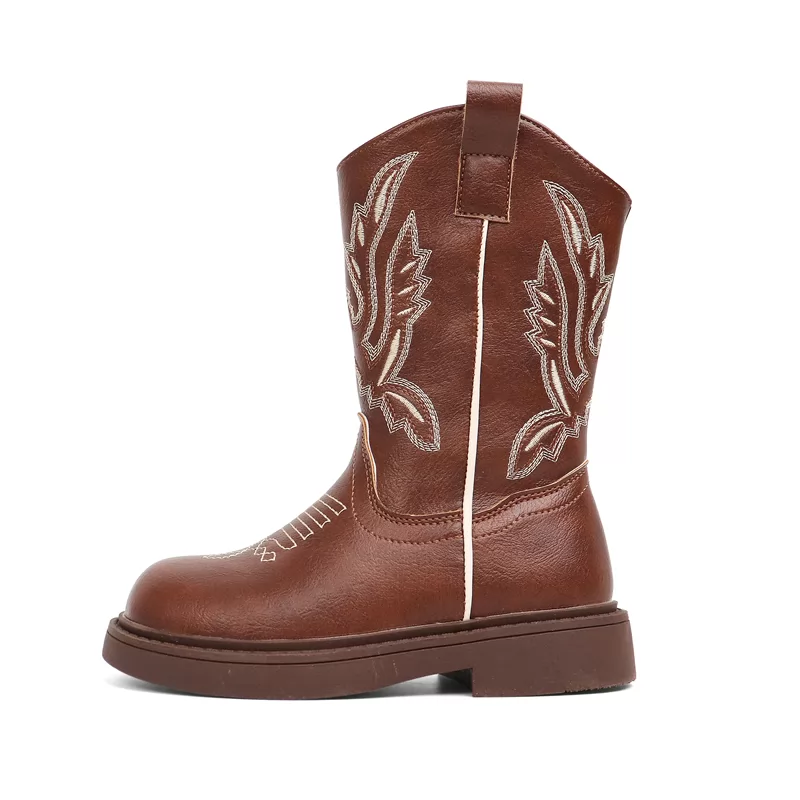 Nuevas botas Chukka Knight informales de cuero antideslizantes personalizadas para niños, botas informales transpirables para exteriores para niños
