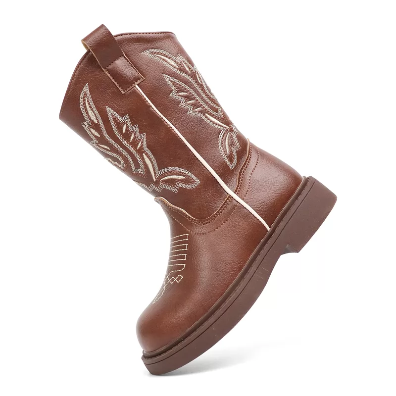Nuevas botas Chukka Knight informales de cuero antideslizantes personalizadas para niños, botas informales transpirables para exteriores para niños