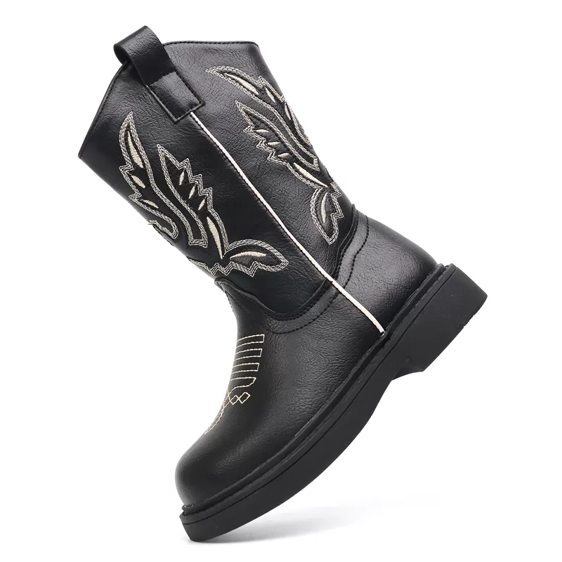 Nuevas botas Chukka Knight informales de cuero antideslizantes personalizadas para niños, botas informales transpirables para exteriores para niños
